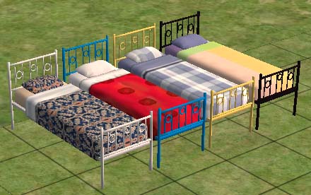 Single iron bed