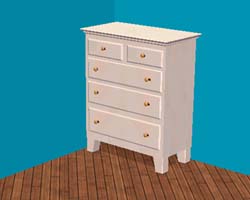 White dresser